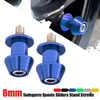 HONDA CBR 600RR 1000RR CBR954RR Blue Swingarm Spools Slider M8 (2003-2023)