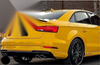 Audi A3 S3 Sedan 2014-2020 Unpainted Rear Trunk V Style Spoiler Wing