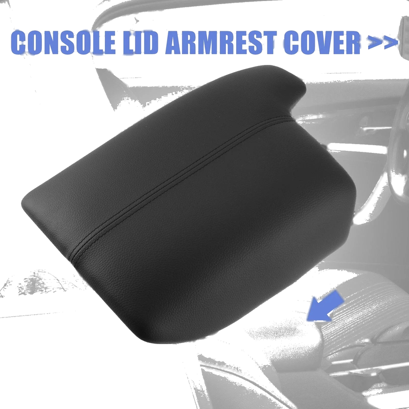 Honda Accord (2015-2017) - Black Armrest Pad Console Lid Armrest Cover