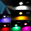 10x Pure Blue T5/T4.7 Neo Wedge LED Dash Light Bulbs