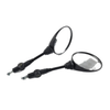 Motorcycle 7 / 8" Handlebar 10mm Antifall Folding Round Rearview Mirror