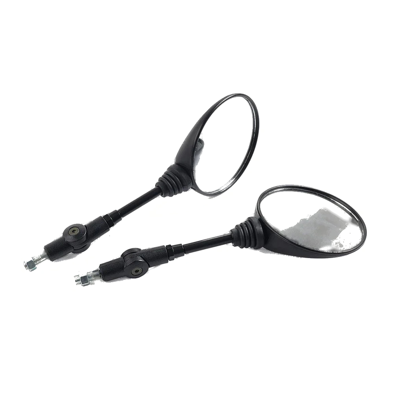 Motorcycle 7 / 8" Handlebar 10mm Antifall Folding Round Rearview Mirror