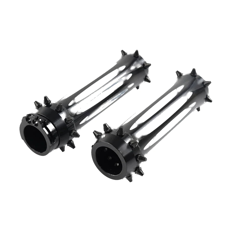 Harley Touring Dyna Softail 1'' Spikes Motorcycle Front Hand Grips