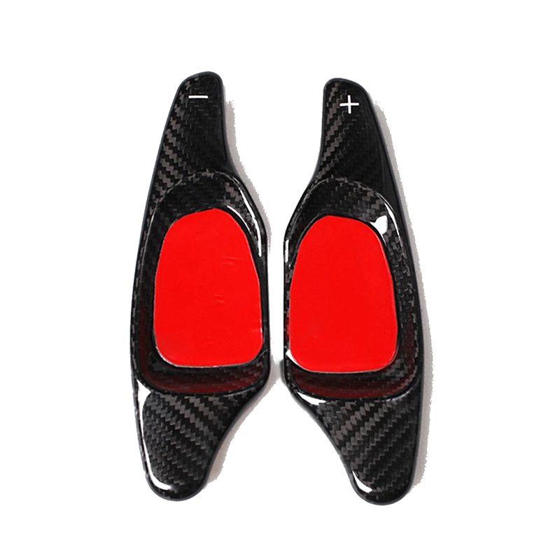 Audi S3 2 x Black Carbon Fiber Shift Paddle Extensions (2015-2020)