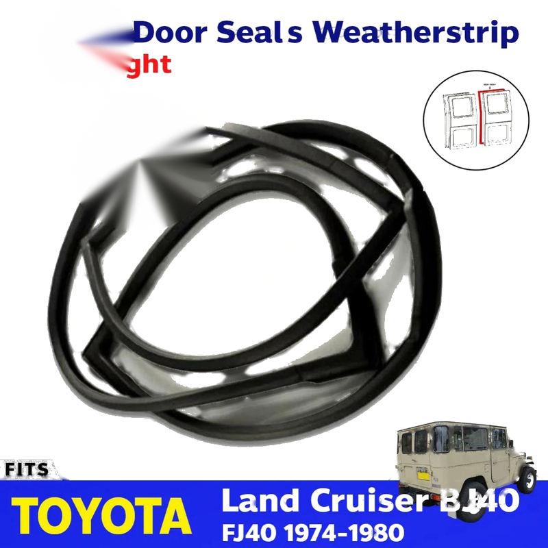 Swing Door Seals Weatherstrip Rear RH Fits Toyota Land-cruiser FJ BJ40 1974-80