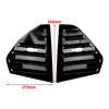 VW Golf 8 MK8 (2020-2022) 2 x Rear Window Side Vent Shutter Louver Cover Trim