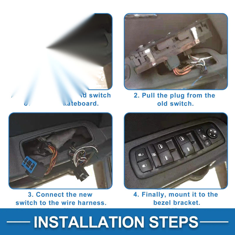 Honda Accord, Odyssey Rear Passenger Side Power Window Switch (2003-2007)