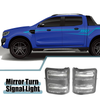 Ford (Plastic Black Transparent) 1 Pair Mirror Turn Signal Light