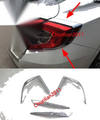 Honda Civic 10th Gen 4dr Sedan Rear Tail Light Lamp Cover Trim (2016-2017)