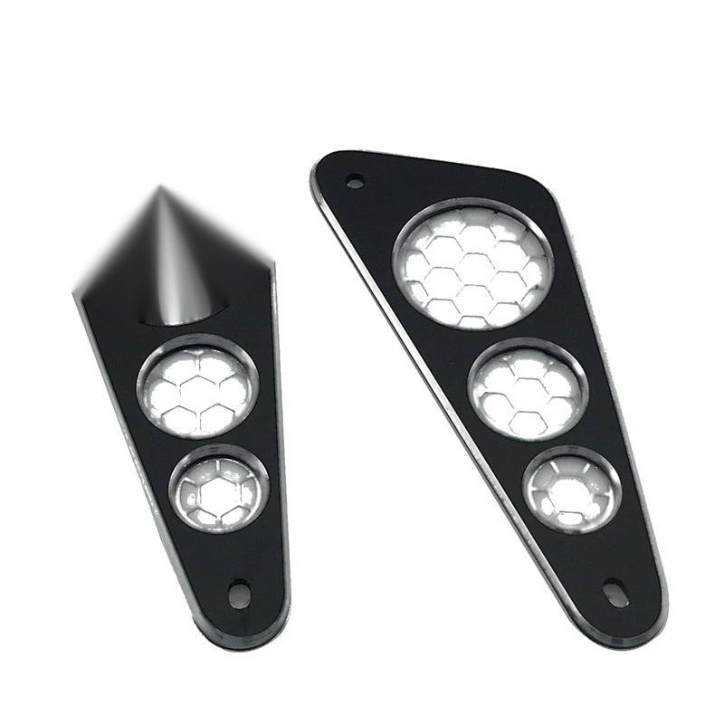 YAMAHA XSR155 Black Rear Panel Guards (2019-2022)