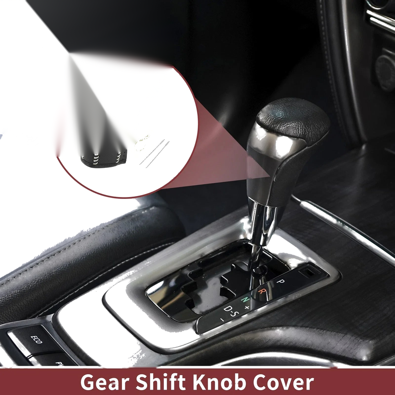 Honda CR-V (2023) - Beige Faux Leather Car Gear Shift Knob Cover