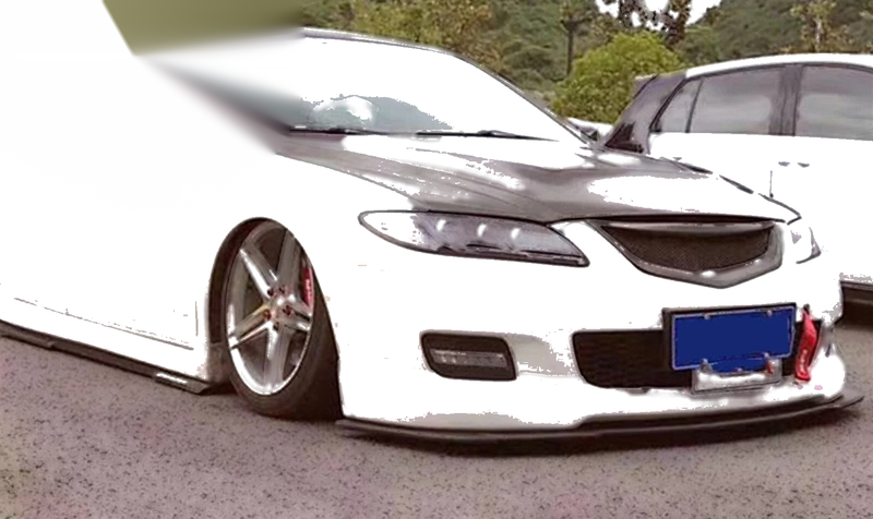 Mazda 6 Black Carbon Fiber Honeycomb Front Bumper Grille (2006-2010)
