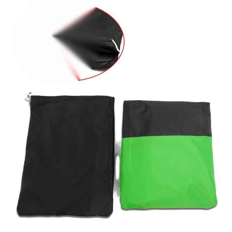 Honda Shadow Rebel 250 500 750 1100 VTX XXL Black & Green Motorcycle Cover