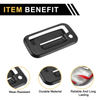 Ford F-150 (2015-2023) - Black Fiber Pattern Exterior Door Handle Cover Set