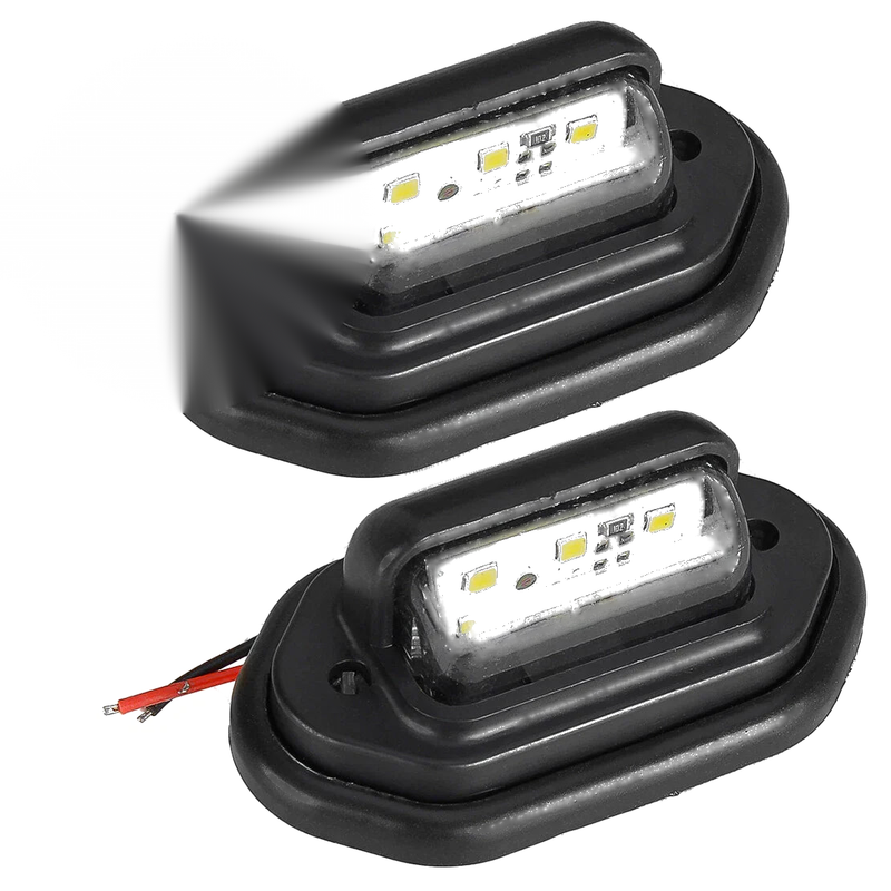 Truck SUV Trailer Universal 6 LED License Plate Lights 12V