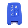 VOLVO V40 S80 XC60 S60 Blue 6BTN Silicone FOB Remote Key Cover Bag fit