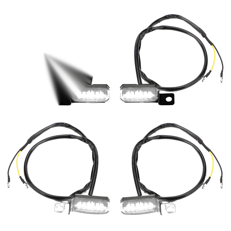 1 Pair Universal Motorcycle LED Front Turn Signal Lamp Indicator Light Generic