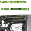 Jeep Wrangler (2018-2026) Black Green Roll Bar Grab Handles
