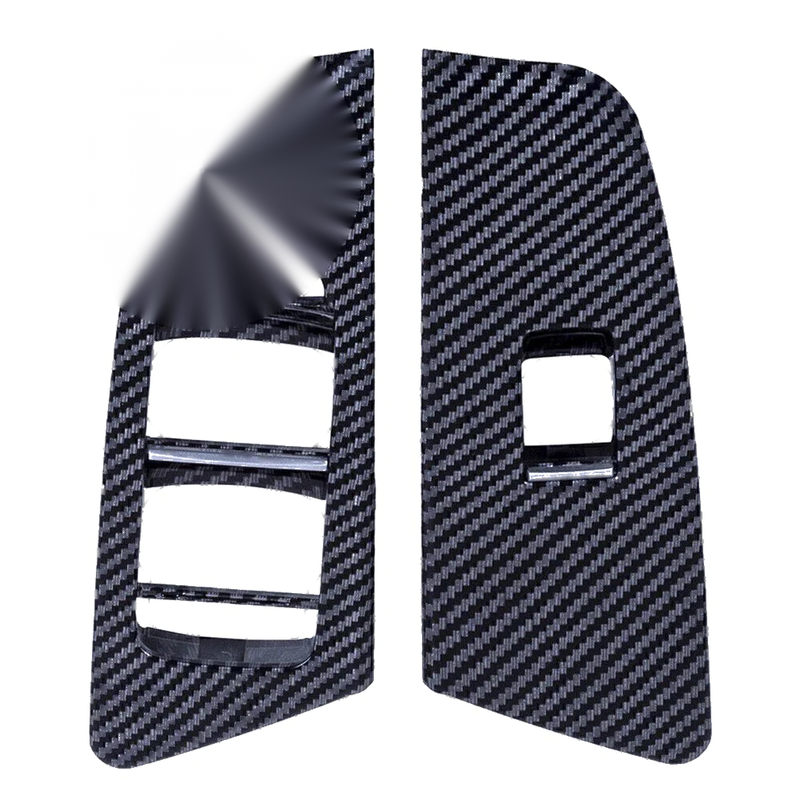 BMW 5 Series Carbon Interior Front Window Switch Lock Cover Trim (2017-2023)