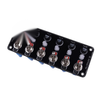 Car Marine 6 Gang Metal Rocker Switch Panel Fuse Box