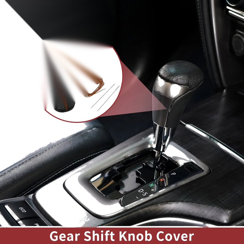 Honda Accord 2008-2012 Black Carbon Fiber Gear Shift Knob Cover