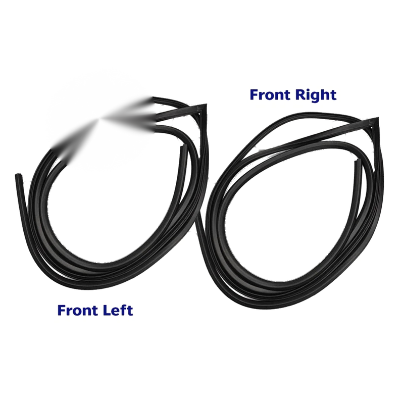 Door Rubber Weatherstrip Seal L+R Fits Datsun Bluebird 510 2D Sedan 1967-72 D06