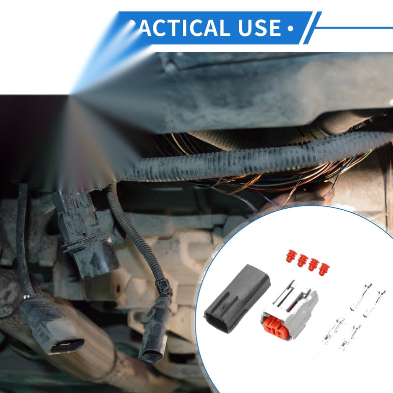 Ford - Male Female Wire Terminal Connector 2 x Pin Fog Light Connector Plug