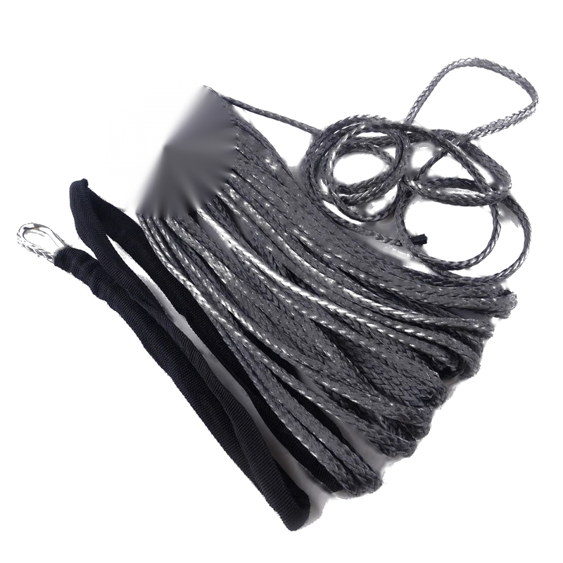 ATV Truck Winch Synthetic Fiber Tow Cable with Hook