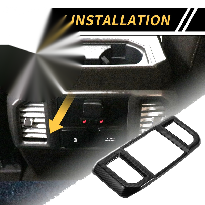 Ford F-150 Rear Air Vent Armrest AC Outlet Panel Cover Trim (2015-2020)