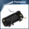 Hyundai Excel (1990-1994) - Black, 1 Pcs Front Left Exterior Door Handle