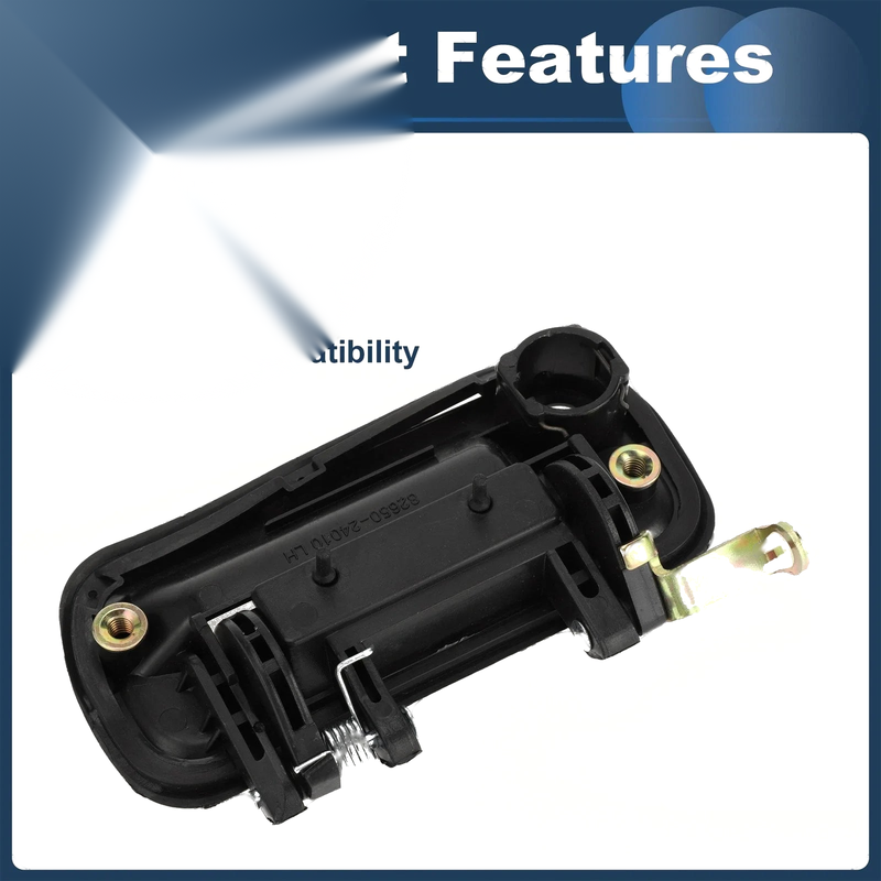 Hyundai Excel (1990-1994) - Black, 1 Pcs Front Left Exterior Door Handle