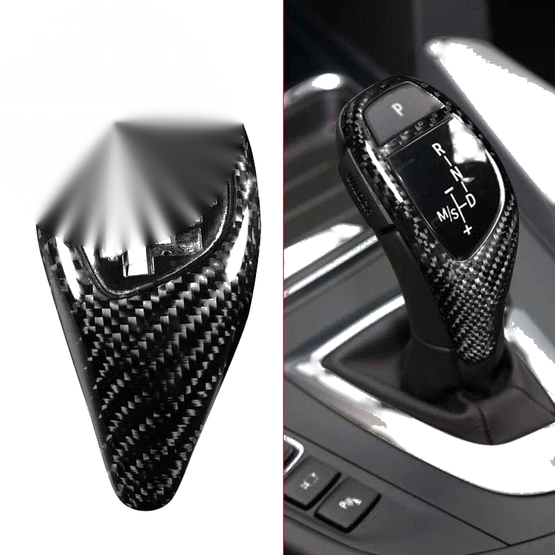 BMW F20 F22 F30 F32 F10 M Sport Real Carbon Fiber Gear Shift Knob Kit fit
