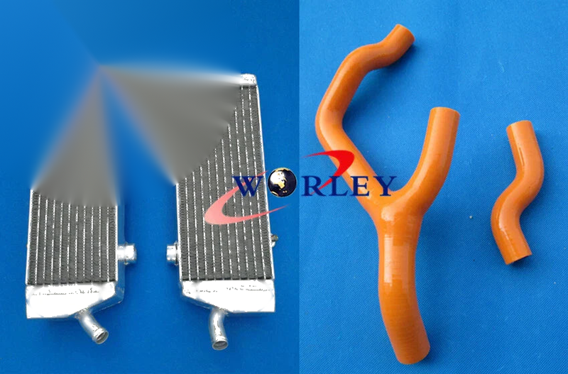 KTM SXF / SX-F 250 350 450 Aluminum Radiator & Silicone Hose (2011-2012)