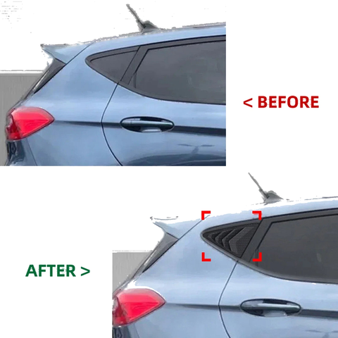 Ford Fiesta MK8 Rear Window Side Louver Trim (2018-2024)
