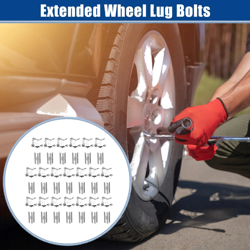 Jeep M12x1.25 Extended Wheel Lug Bolts 28mm Shank