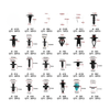 Various Makes & Models 821 Pcs Auto Bumper Fastener Clips Set