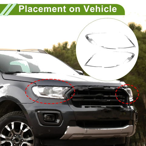 Ford Ranger Car Front Left Right Headlight Trim Bezel