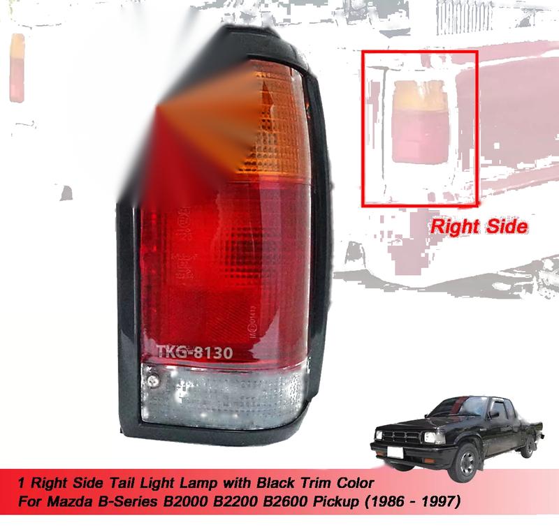 Mazda B2000 B2200 B2600 RH Tail Light (1986-1997)