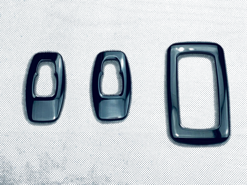 Nissan Rogue (2021-2023) 3 x pcs Black Interior Rear Reading Light Cover Trim