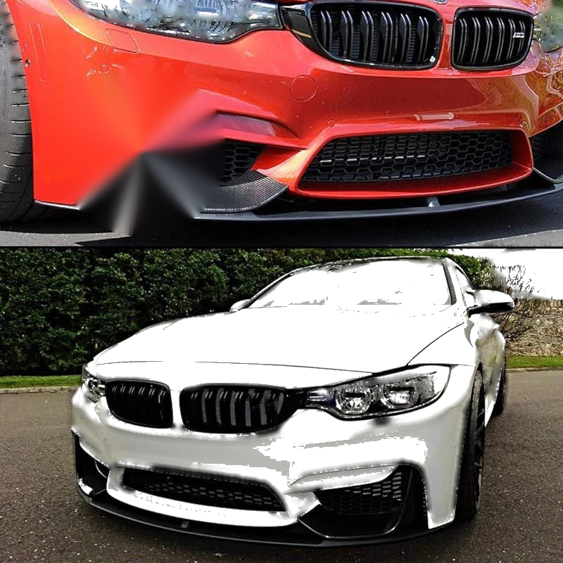 BMW F80 M3 F82 F83 M4 Carbon Look Front Bumper Lip Spoiler (2015-2020)
