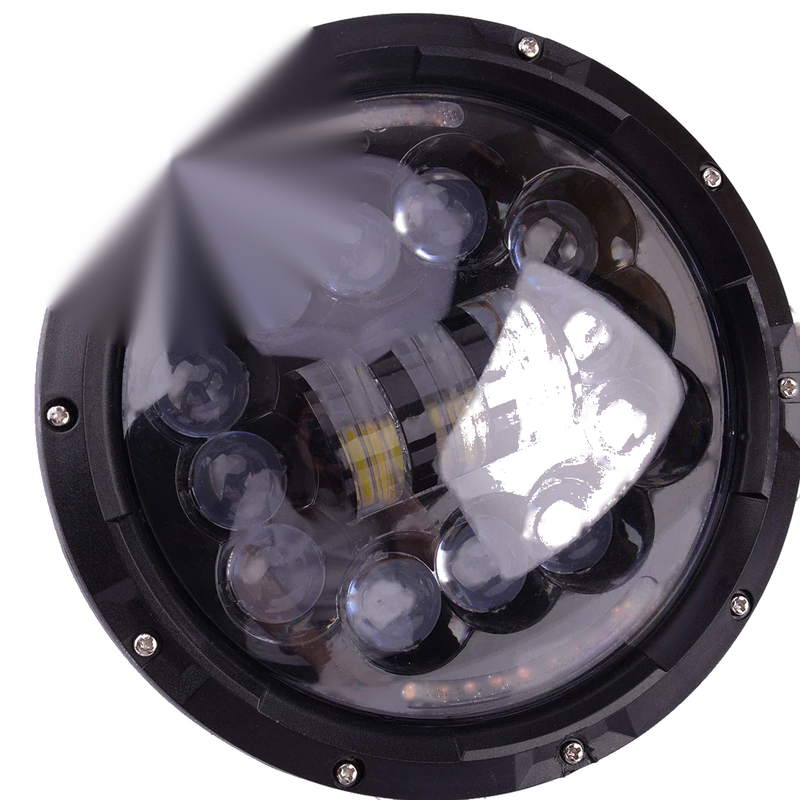 Jeep Wrangler, Toyota Corolla 7" LED Headlight DRL Lights (2007-2023)