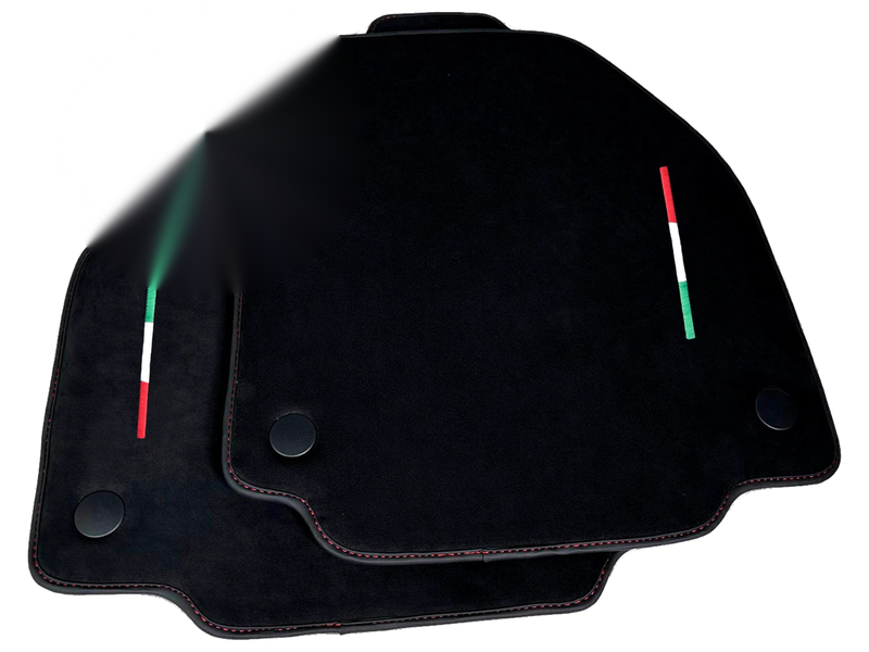Ferrari 488 Spider Black Alcantara Floor Mats (2015-2020)