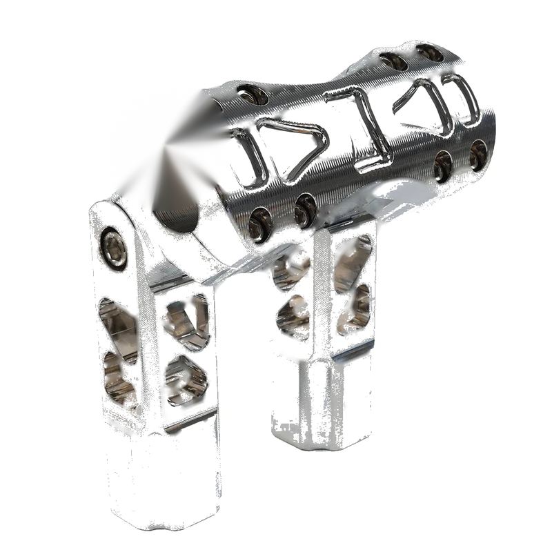 Harley Dyna, Softail, Sportster 6.5" Pullback Handlebar Risers Clamps