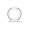 Toyota Landcruiser HZJ105 Hand Park Brake Shoes (1998-2007)