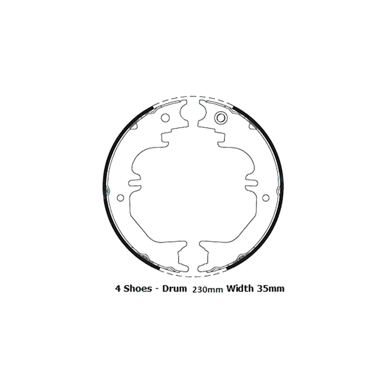 Toyota Landcruiser HZJ105 Hand Park Brake Shoes (1998-2007)