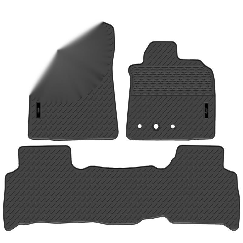 Landcruiser UZJ200 2011-2012 Full Set Custom Fit Moulded Rubber Floor Mats