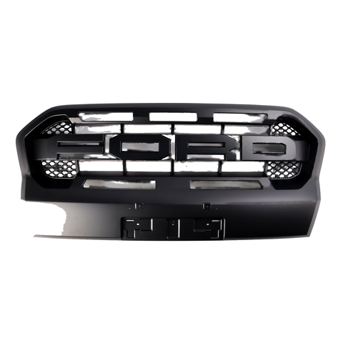 Ford Ranger Raptor Style Matt Black Front Bumper Grille (2019-2023)