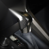 Lexus IS ES NX GS Carbon Fiber Back Gear Shift Knob Shifter Cover Trim Fit