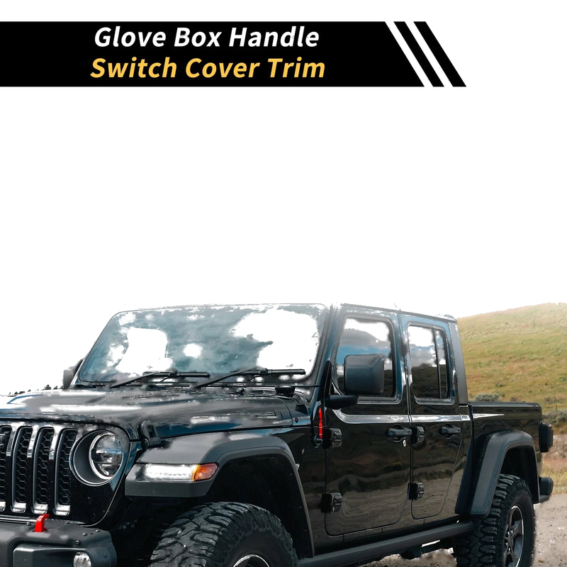 Jeep Wrangler JK (2007-2017) White Glove Box Handle Switch Cover