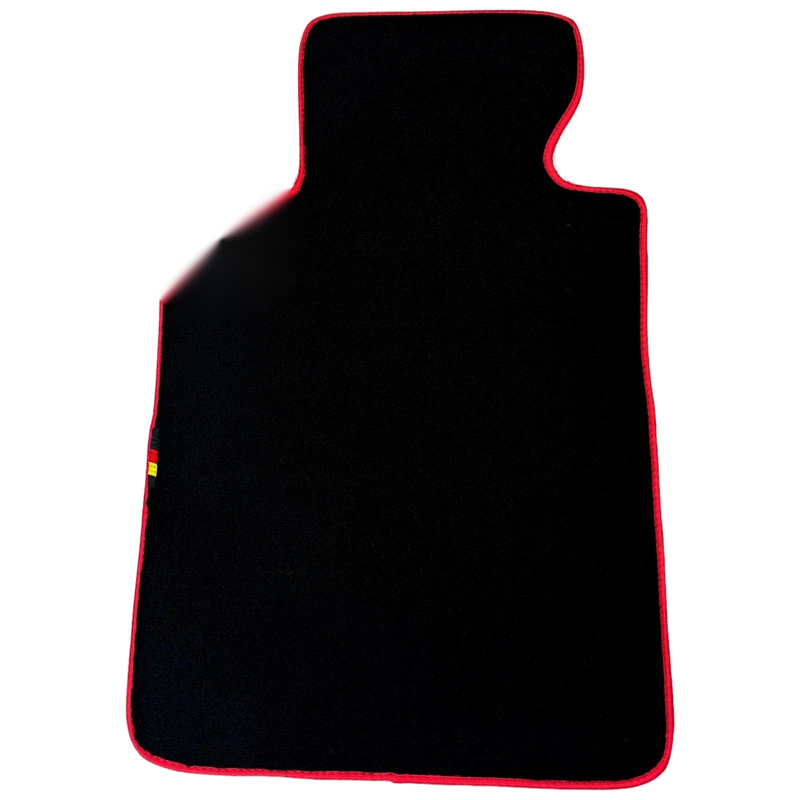 BMW 7 Series E38 with Red Trim Black Floor Mats (1994-2001)